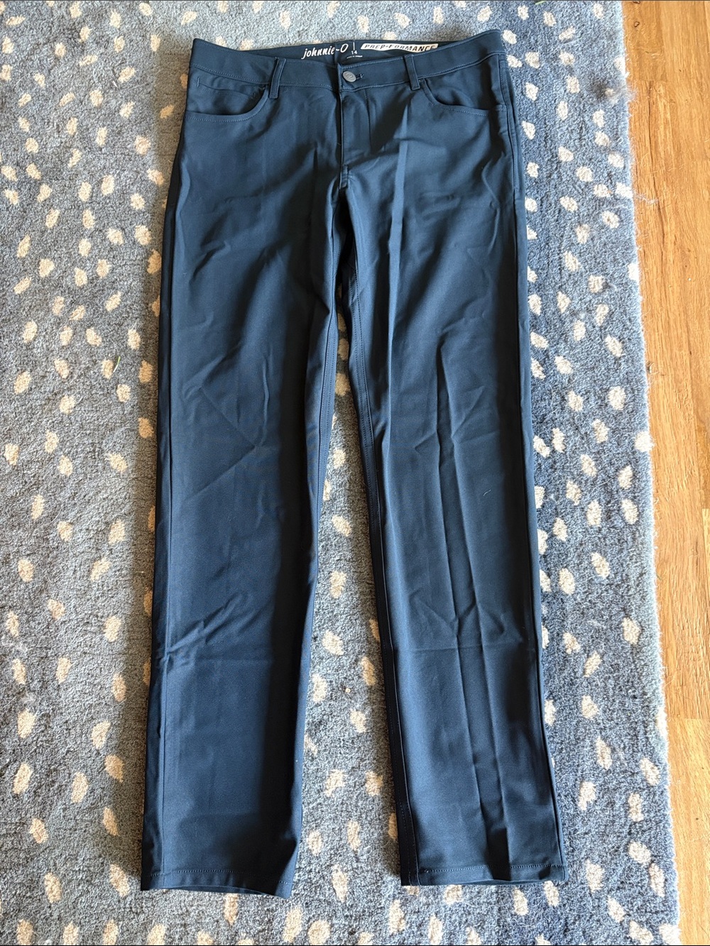 johnnie-O Navy Kids Straight-Leg Casual Pants